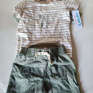 Carters 3 Piece Boys Set Little and Loved , 12 M